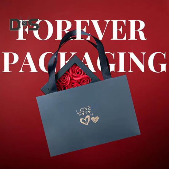 Вечная подарочная коробка с розами, консервированные цветы, шкатулка для украшений для женщин, жен, мам, на день рождения, на день матери, на день святого валентина, на рождество