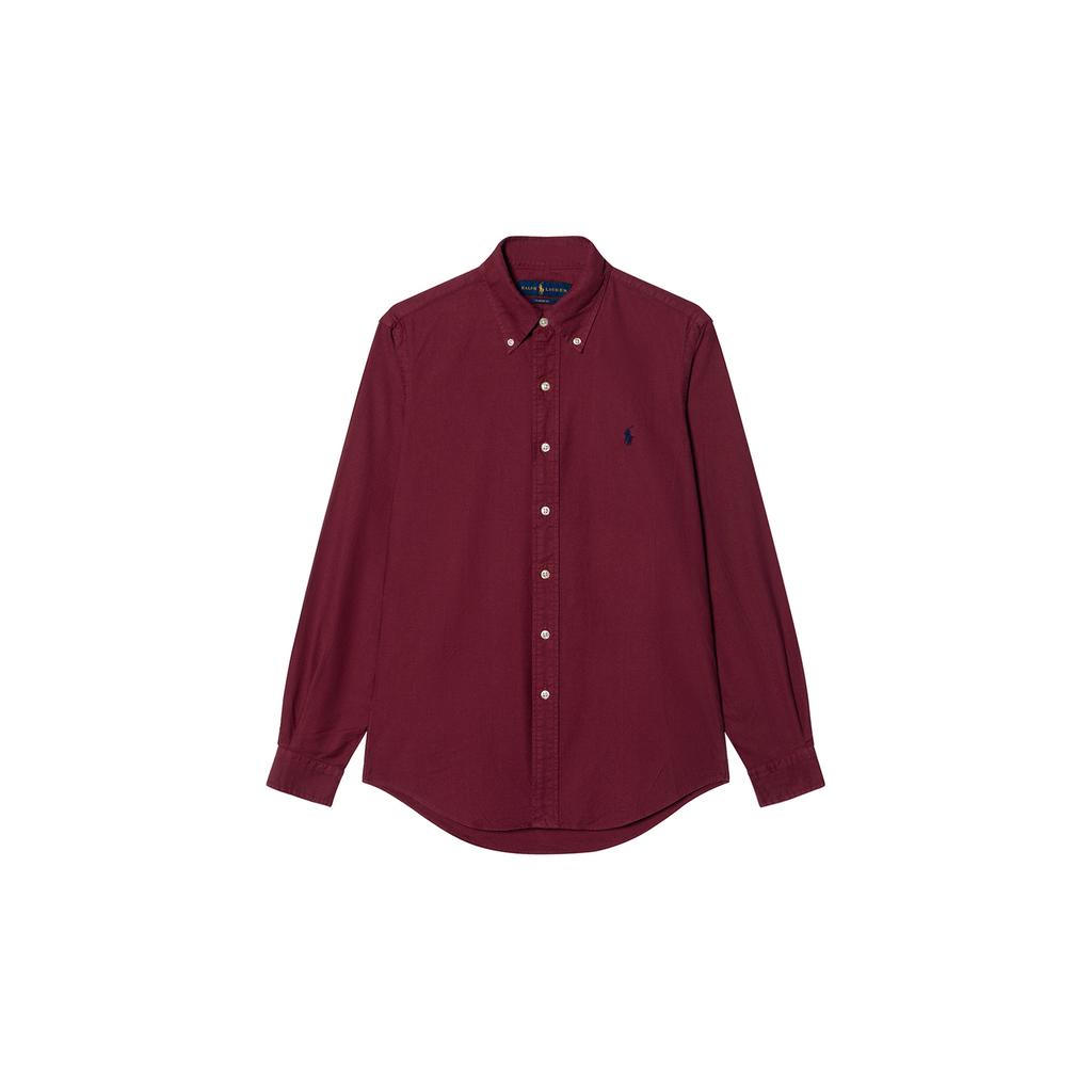 Polo Ralph Lauren Solid Logo Embroidered Long Sleeve Shirt Men Shirts MNPOWOV16821745-600