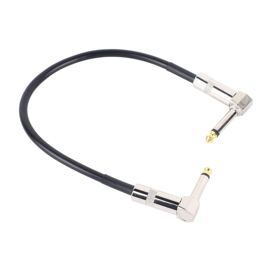 6,35 мм кабель для эффектов, шумоподавление, металлический сердечник, угловой штекер, гитарный соединительный кабель, шнур для педали