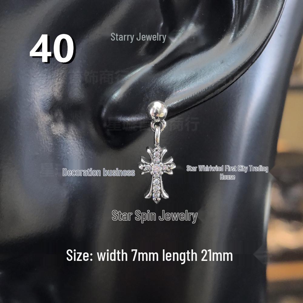 Новые висячие серьги G-Dragon с цветными бриллиантами для мужчин и женщин, белая медь, тайское серебро, серебряная игла s925