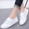 Весенние женские балетки, женские слипоны, женские лоферы, кожаная обувь, женские повседневные туфли-лодочки, белые, черные, кроссовки WSH3573