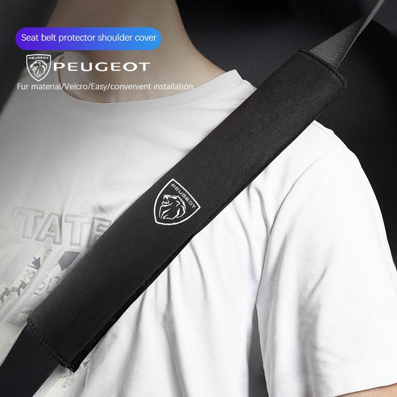 Peugeot Car Styling Seat Belt Cover Shoulder Strap Pad Harness Cushion For Peugeot 107 408 4008 308 3008 5008 508 2008 208 301 YO2