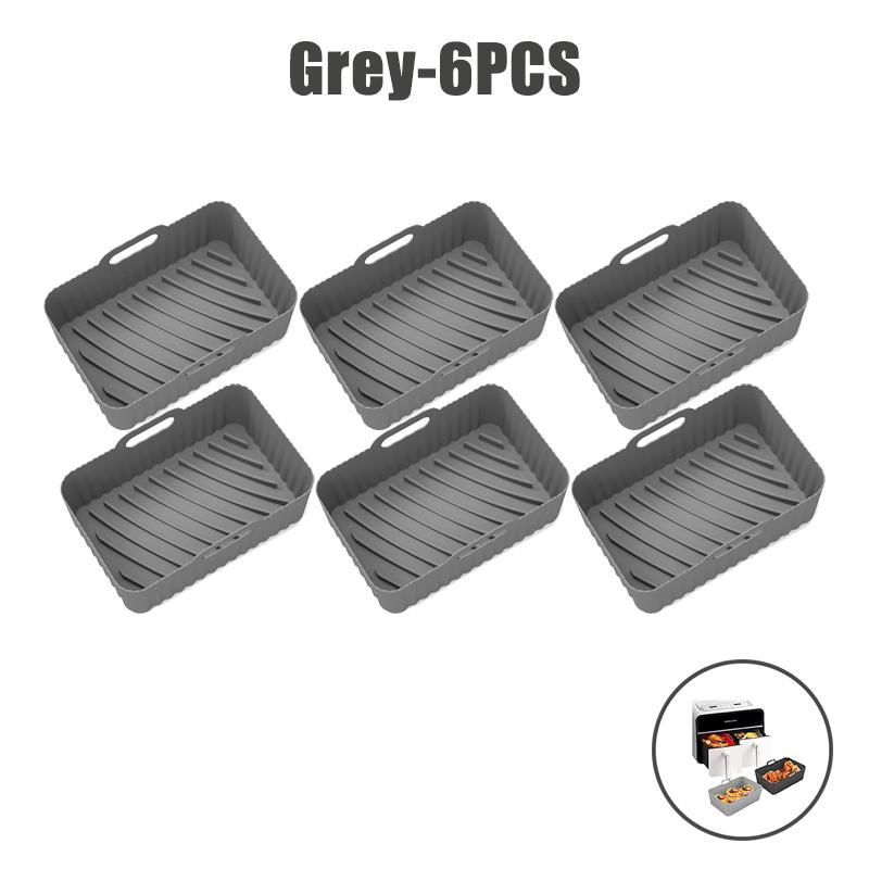 Силиконовые вкладыши для аэрофритюрницы пищевого класса для двойной аэрофритюрницы Ninja, антипригарные аксессуары для корзины аэрофритюрницы для Ninja