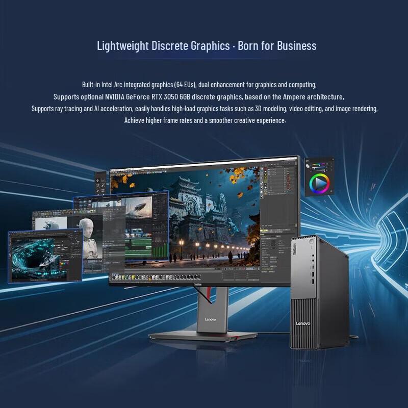Lenovo ThinkCentre S500 Business Desktop PC with 23.8-inch Monitor (CN version)