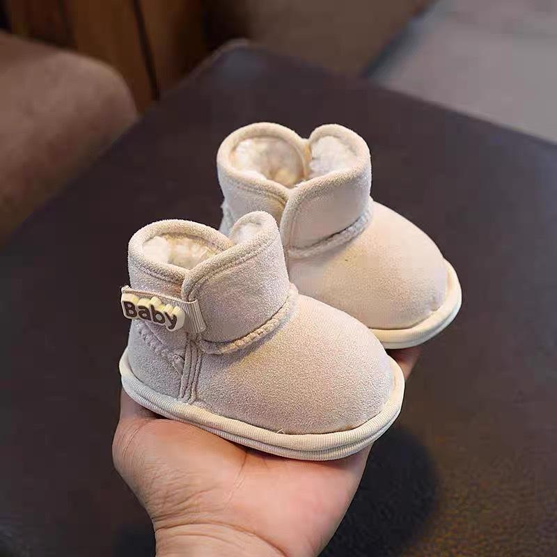 Newborn Baby Girls Boys Ankle Boots Non-slip Winter Snow Shoes First Walkers Warm Warm Booties Flats Walking Shoes 0-18 Months