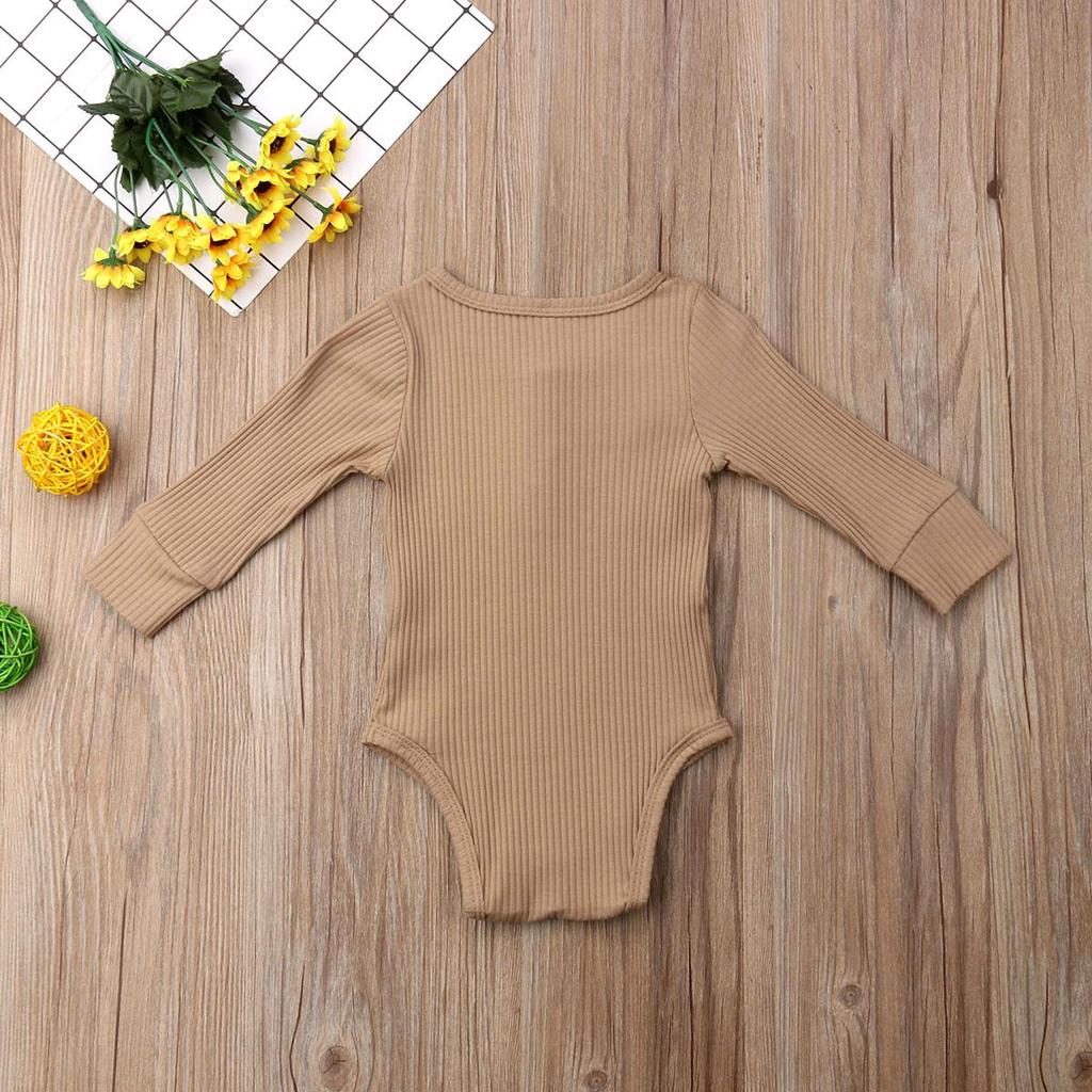 Однотонный комбинезон с рюшами для новорожденных девочек и мальчиков, боди, комбинезон, одежда, От 0 до 24 месяцев