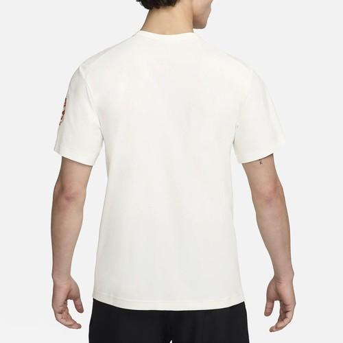Nike Мужская свободная мягкая быстросохнущая футболка для тренировок белая