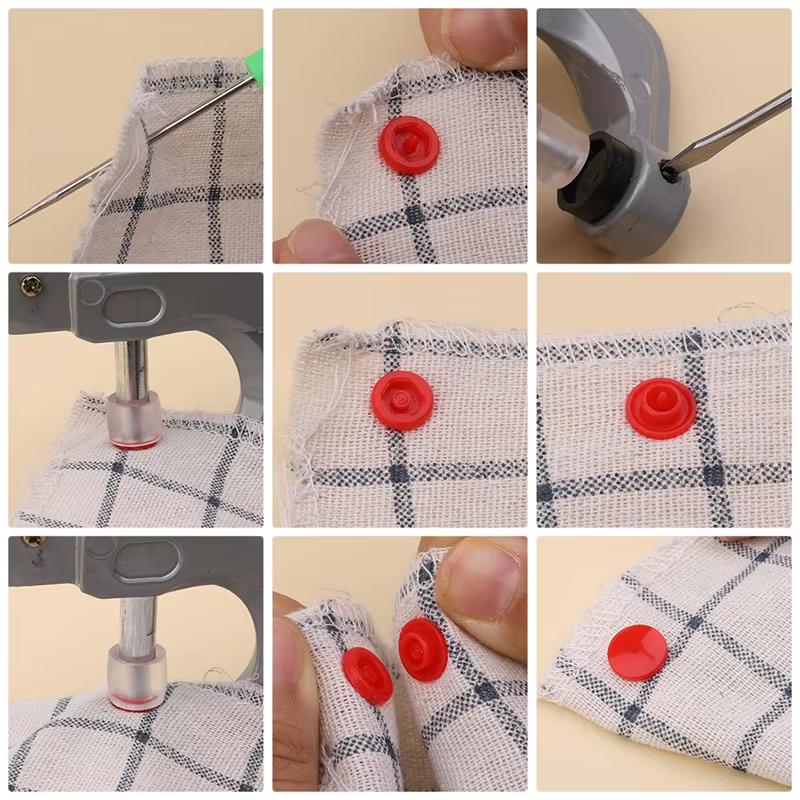 Fenrry 85/150/170/360Sets T5 Пластиковые кнопки-застежки-кнопки Плоскогубцы Набор швейных инструментов Пресс-машина Аксессуары для одежды из смолы