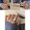 Elegant Geometric Copper Open Adjustable Ring For Women Stylish And Minimalist Design