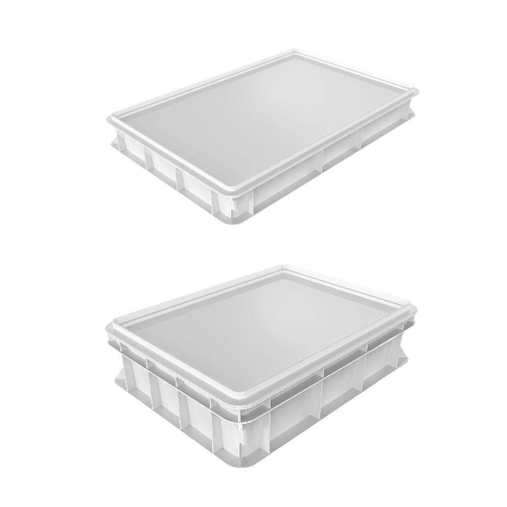 Dough Proofing Box Multiuse Large Capacity Stackable Square Food Box with Cover