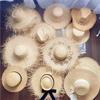 Summer Wind Big Brim Raffia Straw Hat Women's Beach Hat Travel Seaside Vacation Sun Hat