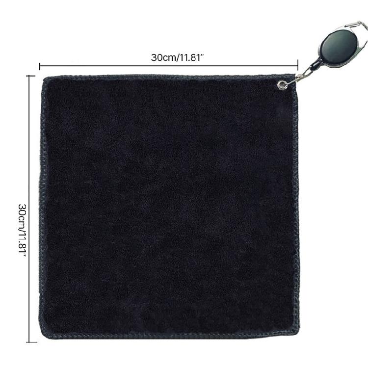 Convenient Golf Towel Cleaning Cloth for Golf Clubs With Retractable Hook