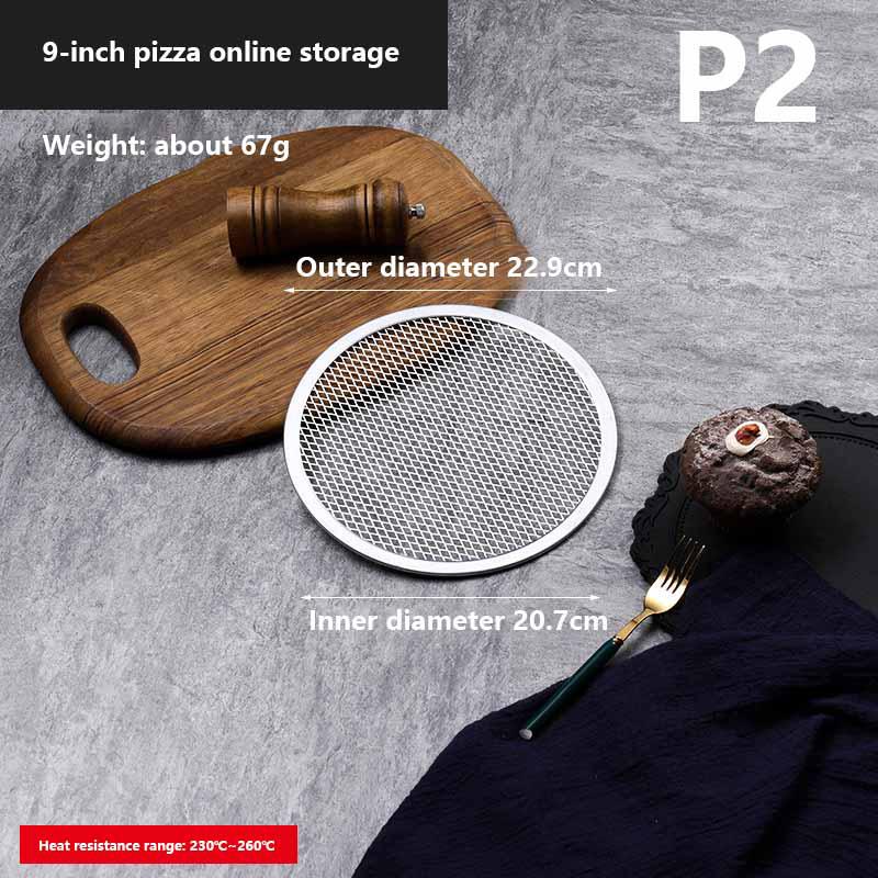 8-13 дюймов многоразовый антипригарный противень для пиццы бесшовный сетчатый алюминиевый сплав посуда для выпечки кухонные принадлежности круглый противень для блинов пиццы