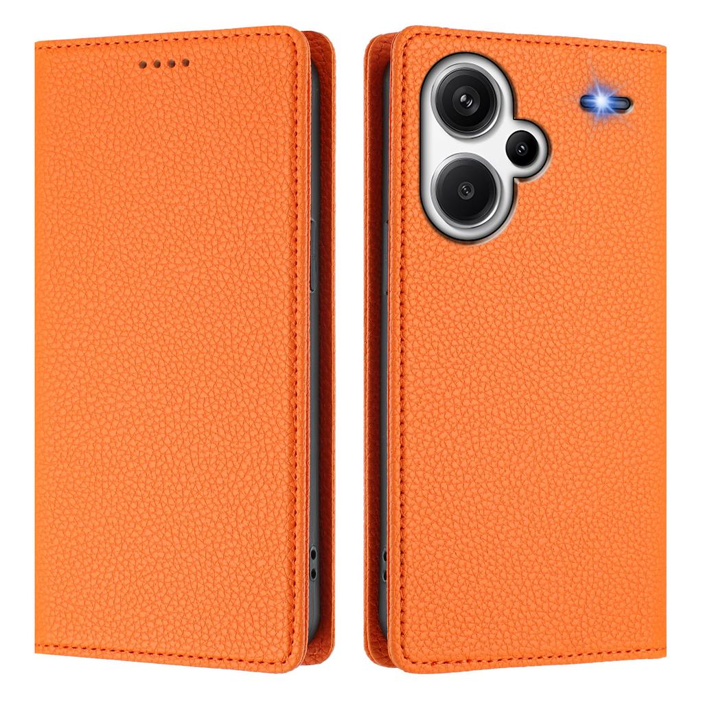For Xiaomi Redmi Note 13 Pro+ 5G Wallet Case RFID Blocking Litchi Texture Leather Mobile Cover