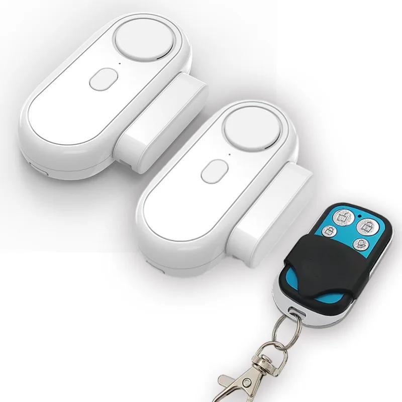 0-120 дБ Звук 2 в 1 Вибрация и Открытая сигнализация для двери и окна с 5 уровнями чувствительности к вибрации, батарея AAA и пульт в комплекте