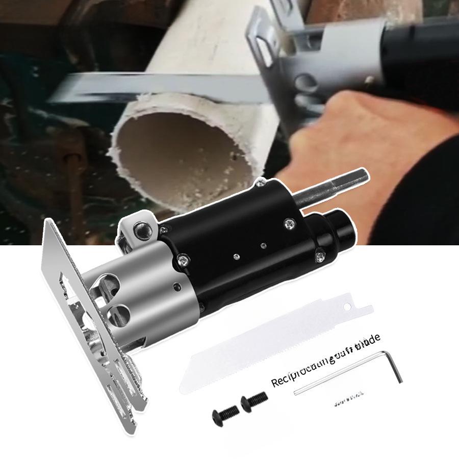 Электрическая дрель-модифицированная возвратно-поступательная пила: Универсальная бытовая сабельная и криволинейная пила для удобной резки древесины