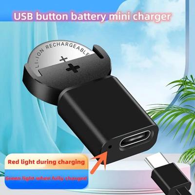 USB Зарядное устройство для кнопочных батареек для LIR2032 LIR1632 LIR2025 LIR2016 LIR2032H Зарядное устройство Аккумулятор Перезаряжаемые Кнопочные Батарейки