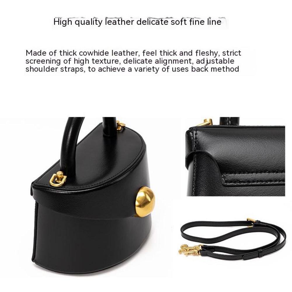 Металлическая сумка премиум-класса, кожаная сумка, сумка-ведро с ручкой, сумка через плечо из стерлингового серебра