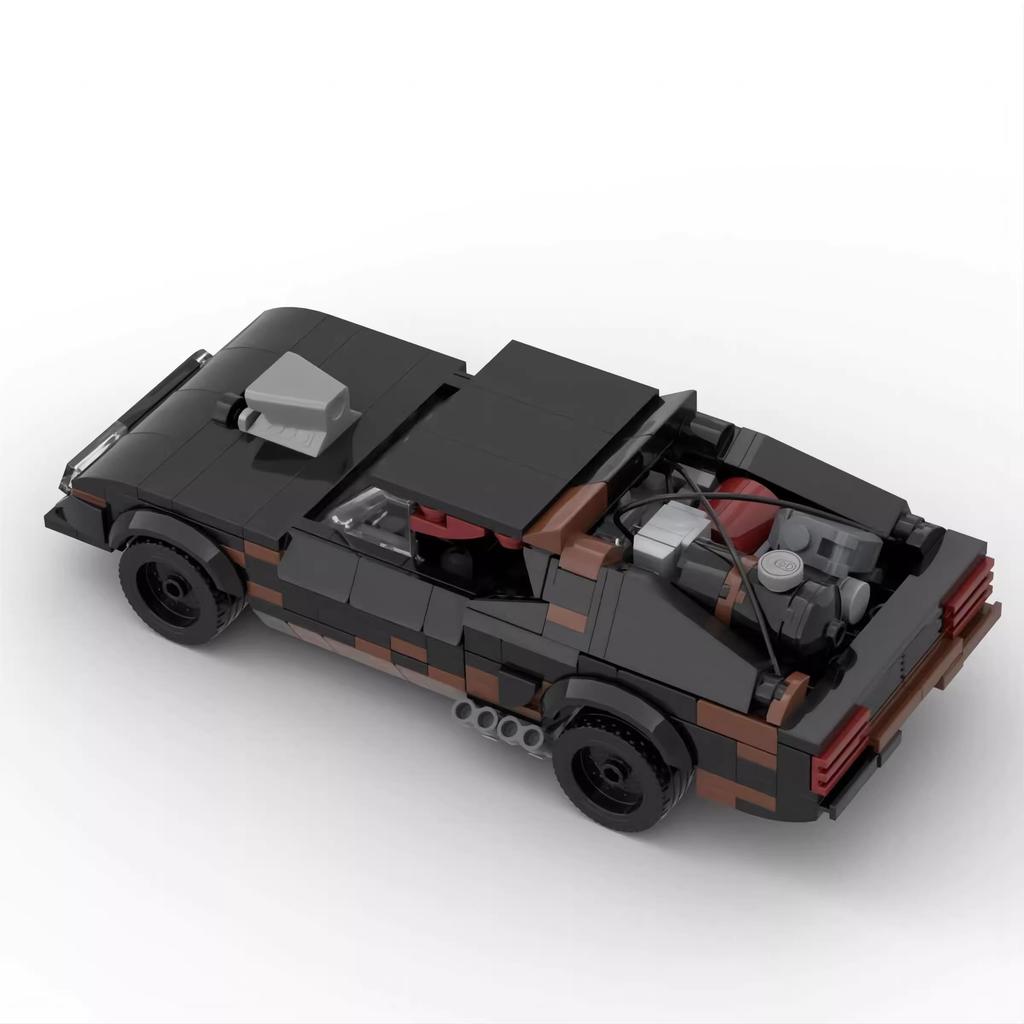 MOC Technical Car Movie Mad Max V8 Interceptor Muscle Car 8 Stud Vehicles Sets Building Blocks Kid Toys Christmas Gift
