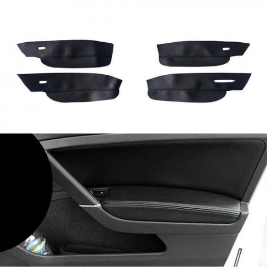 4pcs Car Door Armrest Panel Leather Cover Replace Trim For VW Golf 7 2014-2018