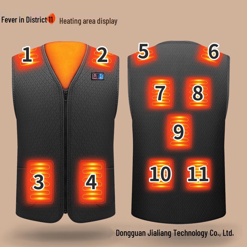 Unisex USB Heated Neoprene Vest - Smart, Constant Temperature Winter Wear