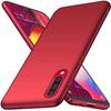 Coque de Protection - BOOLING - pour Samsung Galaxy A70 - Silicone Souple - Rouge - Lot de 2 Verres Trempés