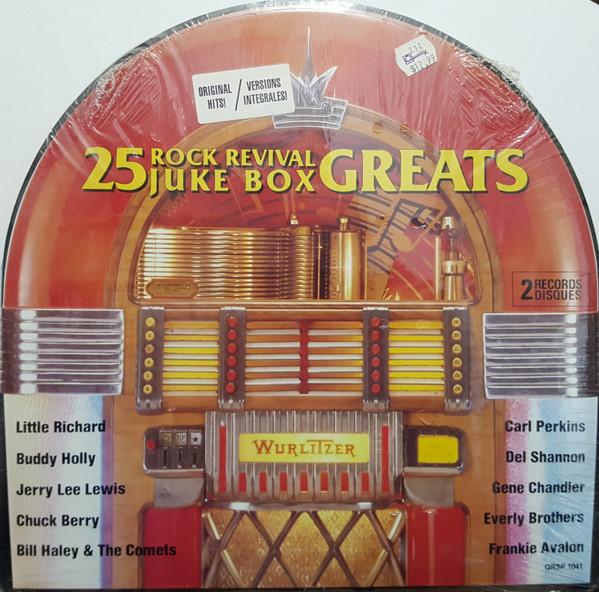 Виниловая пластинка РАЗЛИЧНЫЕ 25 Рок Revival Juke Box Greats QRSP1041 Качество Специальное 1986 Канада Рок Б/У