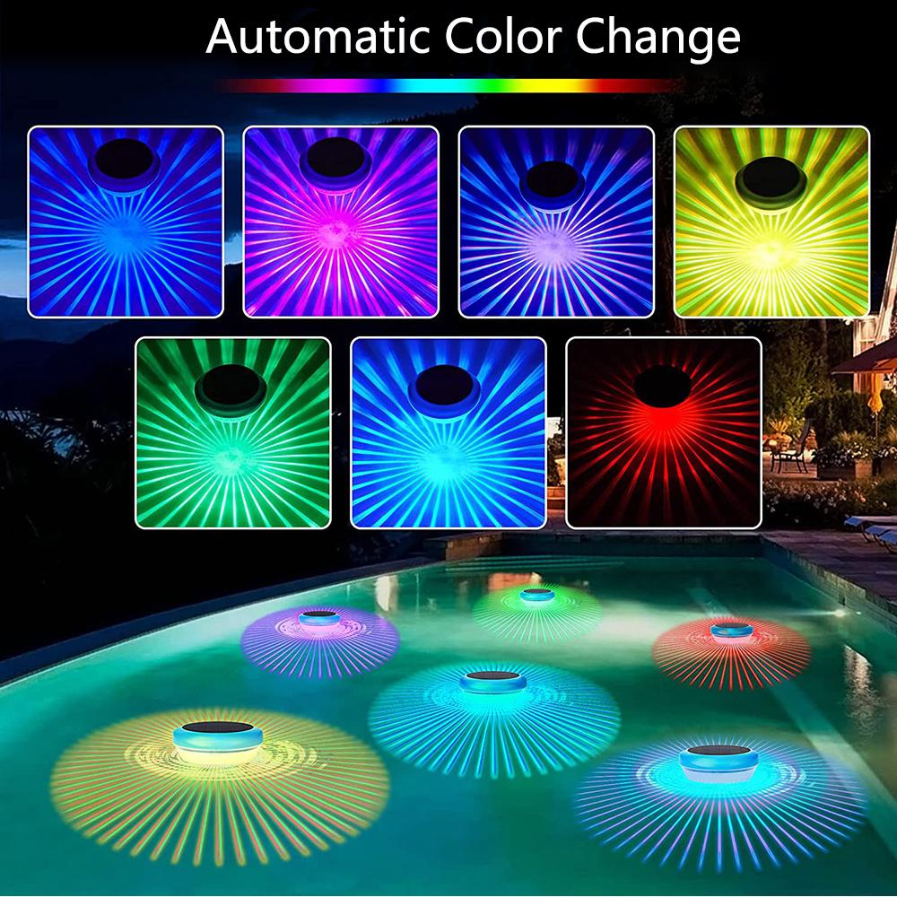 1 х солнечные плавающие фонари для бассейна со светодиодной подсветкой RGB, меняющей цвет для бассейна НОВИНКА