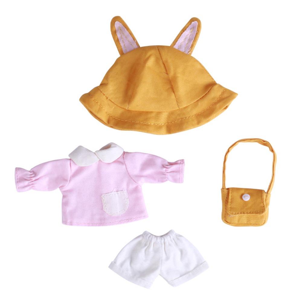 Одежда для кукол Ob11 Детский сад Рыболовная шляпа Ушки кролика и медведя Obitsu11 Школьная форма Ручная работа Повседневная одежда Наряд для кук BJD