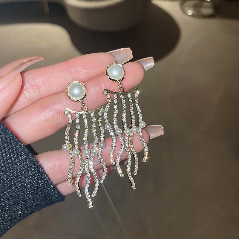 Женские серьги GemChic, длинные серьги с кисточками, серьги-гвоздики с иглами, индивидуальные серьги на день рождения, Рождество, ювелирные изделия, подарок