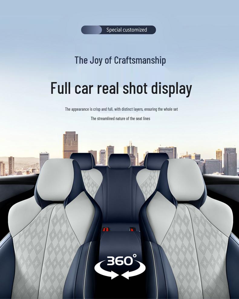 Чехол на сиденье BYD Seal: Перфорированная, Дышащая, Роскошная, Подушка-полупакет для всех сезонов.