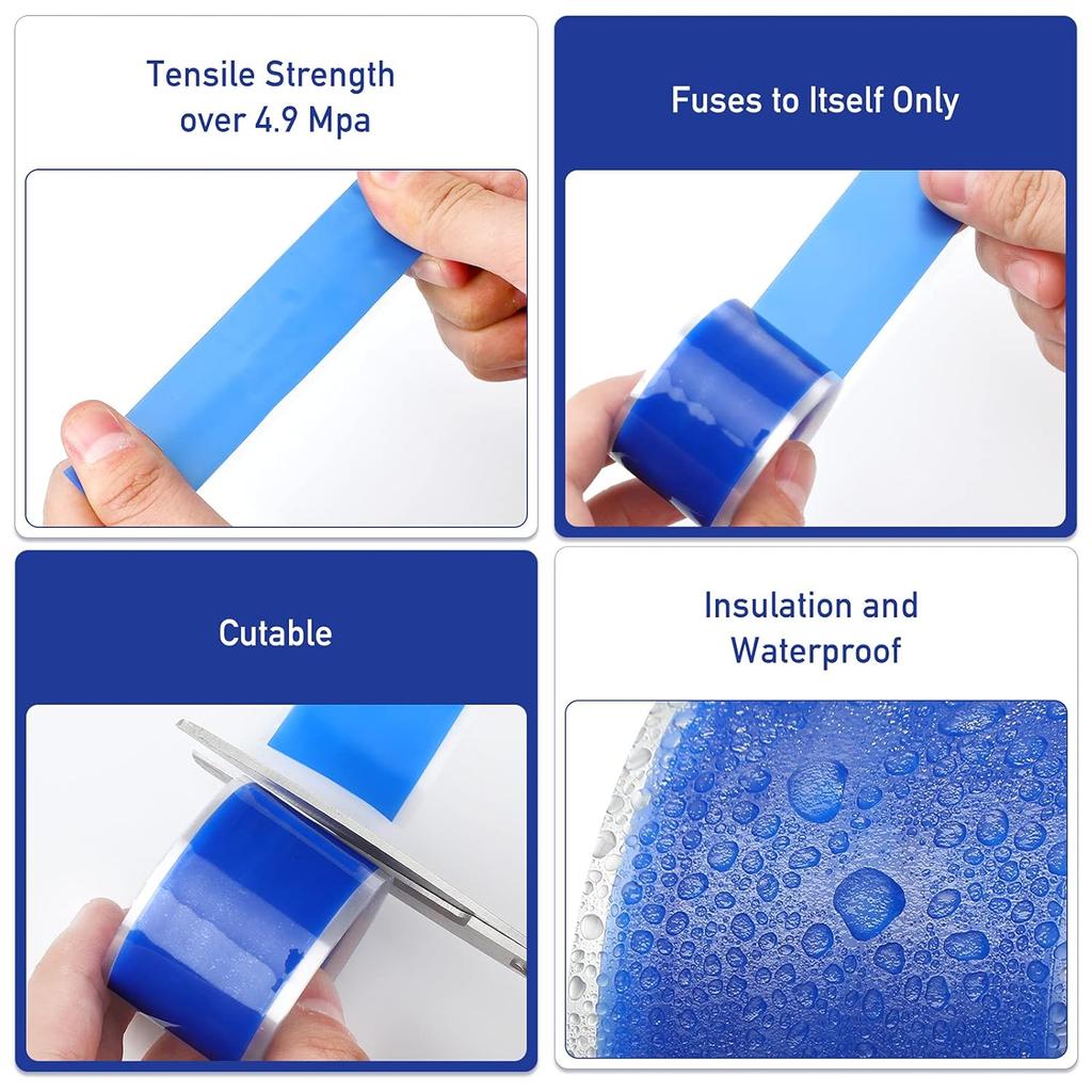 Изоляционная лента для труб со сверхводонепроницаемыми, останавливающими течь, герметизирующими и ремонтными характеристиками подходит для силиконовых кухонь