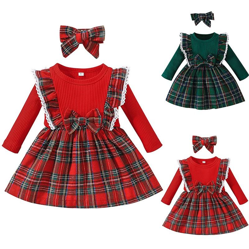 Осенне-зимняя детская клетчатая юбка Детская юбка-трапеция для малышей