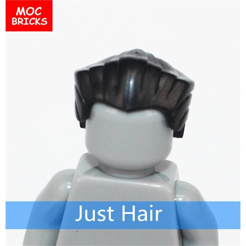 10 шт./лот Кирпичики MOC Мужские прически Модель Фигурка Игрушка Детские Образовательные Строительные Блоки Собранные Игрушки