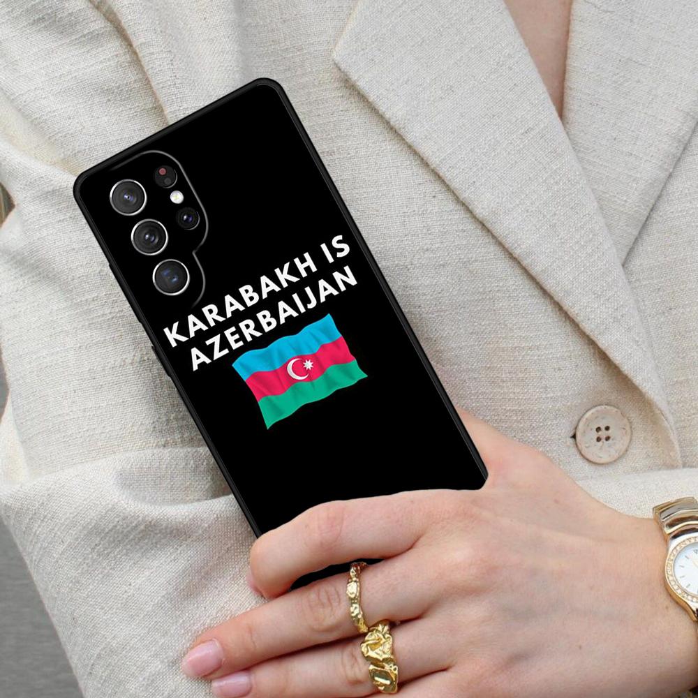 Чехол для телефона Азербайджан Сердце Любовь Флаг для Samsung Galaxy S26 Ultra S25 S24 S23 S22 S21 S20 Note10