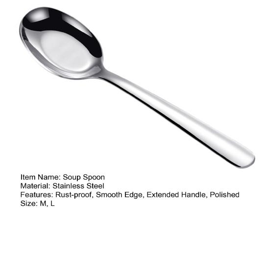 Полезная посуда с плоским дном, термостойкость, прочная суповая ложка для столовой, суповая ложка