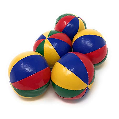 Мешочки для жонглирования "8 Звезд" Обычный Размер JUGGLE 4 FUN (пляж (Синий, Красный, Желтый, Зеленый), 5 кусков)