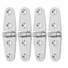 4Pcs Boat Hatch Hinge 316 Stainless Steel Rust Proof Sturdy Marine Hatch Hinge for Yacht 103 X 27mm   4.1 X 1.1in