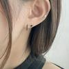 youngglow 14k black half cubic bar piercing