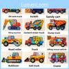 Construction Vehicle Wooden Puzzle Kids Educational Toy Gift For Early Learning