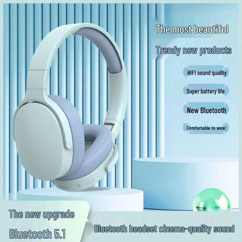 High-Quality Over-Ear Wireless Bluetooth Headphones with Type-C – New Model, Full Ear Cup Design