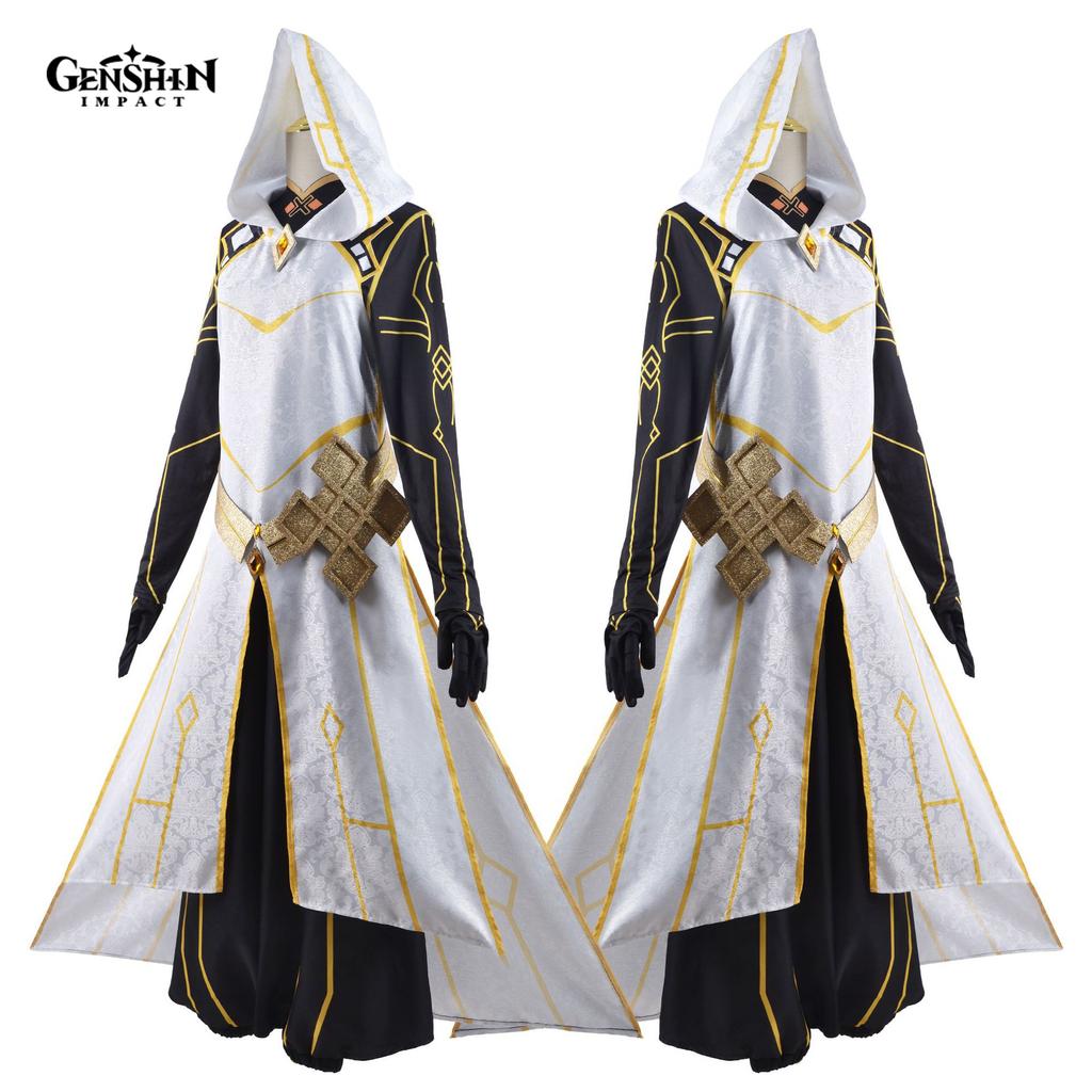 Чжун Ли Архон, полный комплект, парик, перчатки, зарабатывающий парик для мужчин, наряды на Хэллоуин, комикс, игра Чжунли, карнавальный костюм