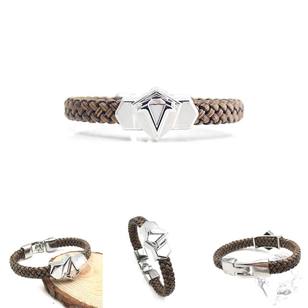 Наруто Аниме Ниндзя Унисекс Сплав Браслет Гальванизированный Дизайн Листа Коллекционный для фанатов Сувенир для путешествий Корпоративный подарок