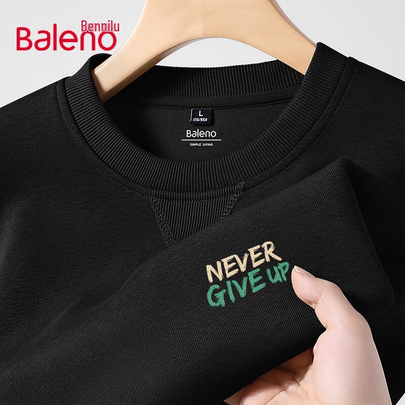 Baleno Unisex Oversized Letter Print Crewneck Sweatshirt