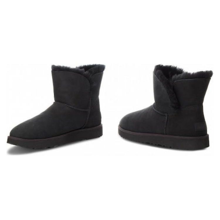 UGG Удобные универсальные короткие зимние ботинки с круглым носком, женские, черные 1016417-BLK