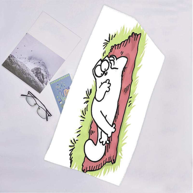 Simon'S Cat Fashion Beach Towel: Ideal for Summer Adventures Soft, absorbent and quick drying suitable for swimming and bathing