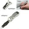 Silver Multifunctional Pen with Retractable Nail Clipper