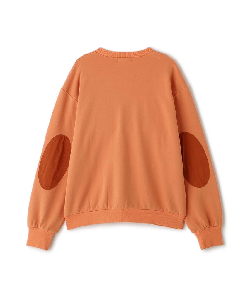 AVIREX COLOR BLOCK MILITARY PULLOVER women's F size 150 orange 783-6130601