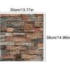 10 шт. 3D-наклейки на стену из пенопласта, самоклеящиеся обои под искусственный камень, 14 кв. футов, декоративные кирпичные обои для домашнего декора