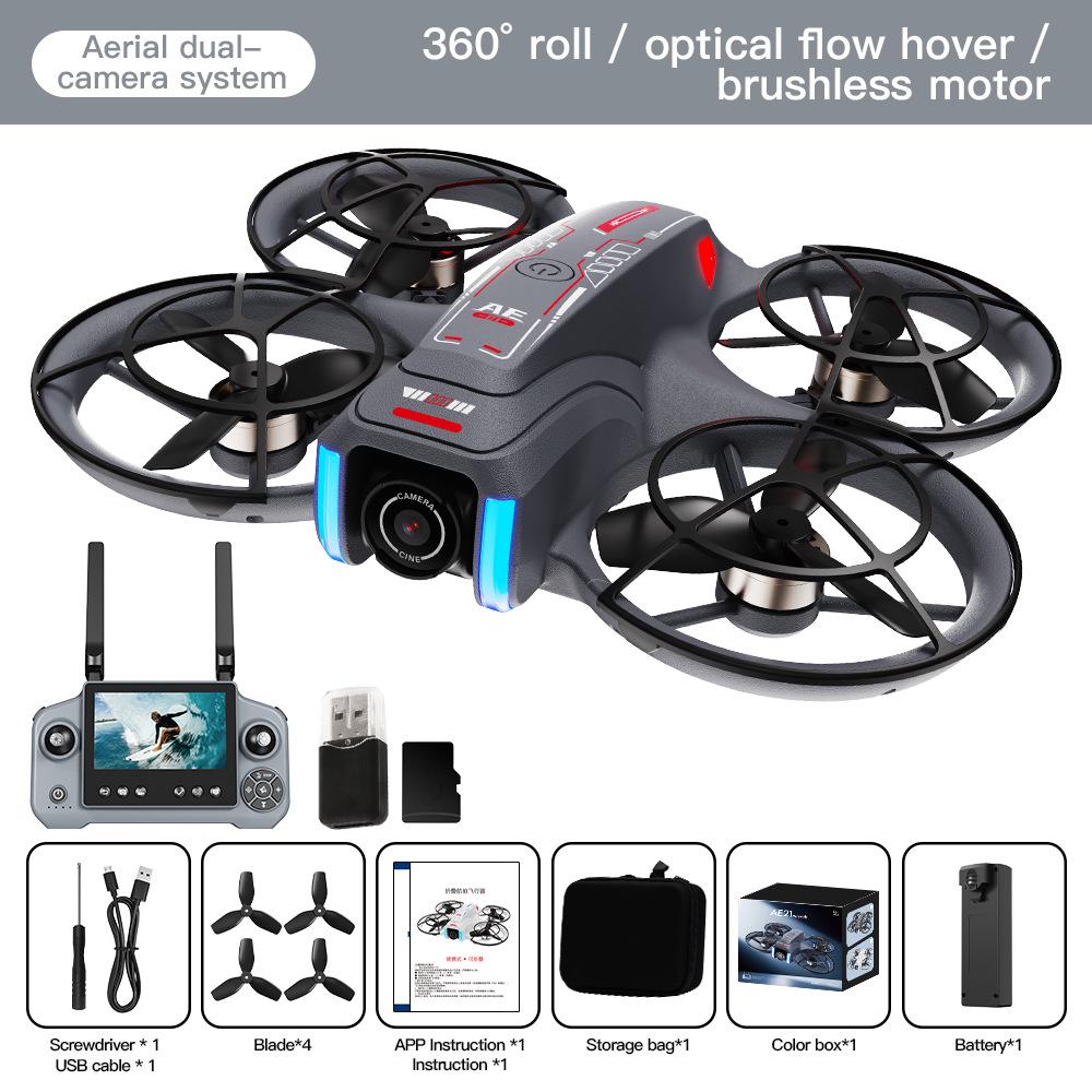 AE21 Drone with 4.3-Inch Screen: Four-Rotor Mini Quadcopter for Aerial Photography